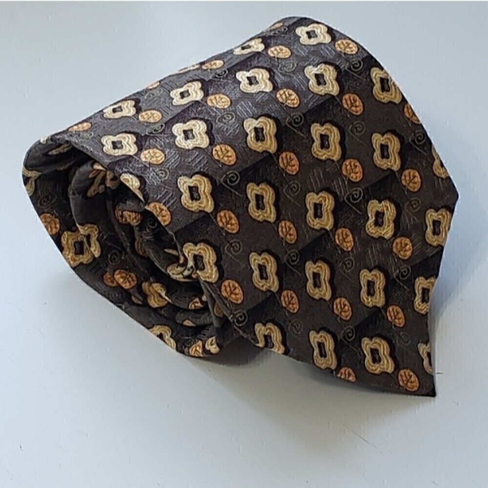 Ermenegildo Zenga Print Italian Silk Tie